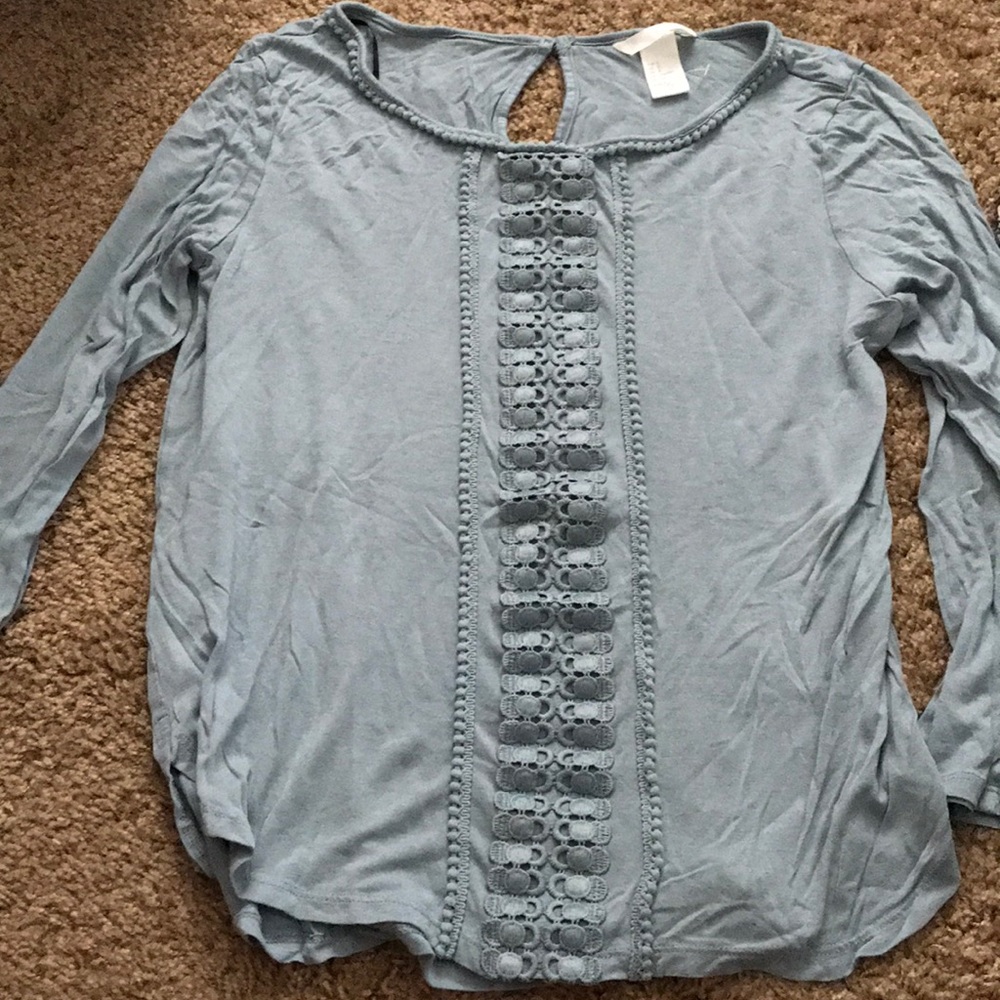 LAST CALL 8/1 H&M Pale Blue Blouse